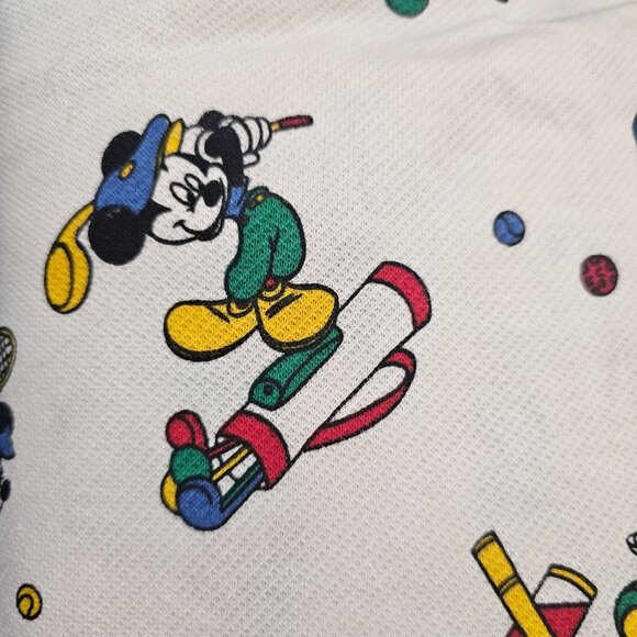 Peter Pan Fabrics Mickey Minnie Sports Golf Tennis Skating Fabric 240" x 80" - Picture 12 of 14